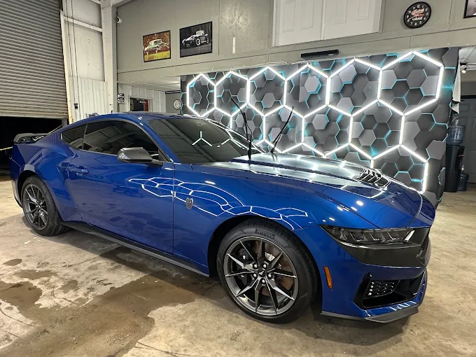 Ford Mustang Dark Horse paint correction and ceramic coating by Aces Detail